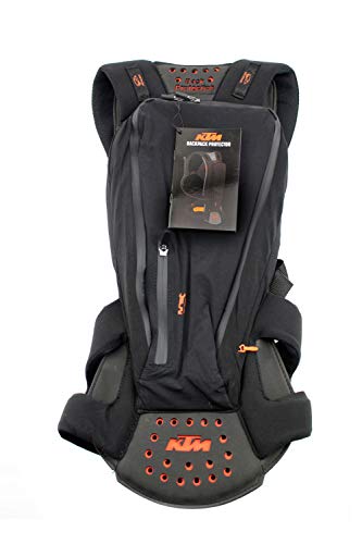 KTM Mochila  protector de espalda  color negro y naranja