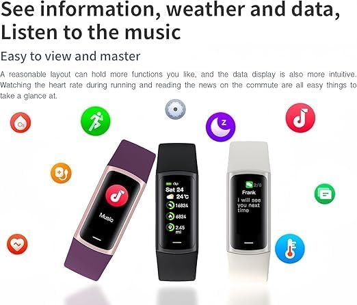 Image of Cubonic C68 Smart Fitness Watch with 1.1 inch AMOLED Display, Heart Rate & Sleep Monitor, 25 Sport Modes, Call Alerts, Blood Oxygen Tracker, IP67 Waterproof, USB Charging - Pink
