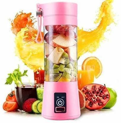 BELINA CREATIONS USB Bottle Blender 450 Juicer Mixer Grinder pink