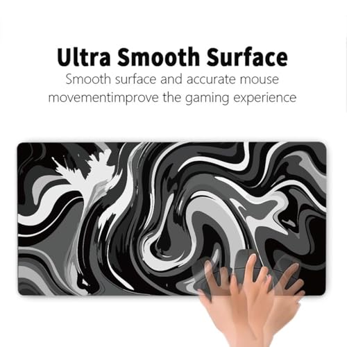 Rcege Großer Mauspad für Schreibtisch - 1000x500mm Gaming-Mauspad mit genähten Kanten, Nicht rutschender Unterlage, Schreibtischmatte für Tastatur und Maus