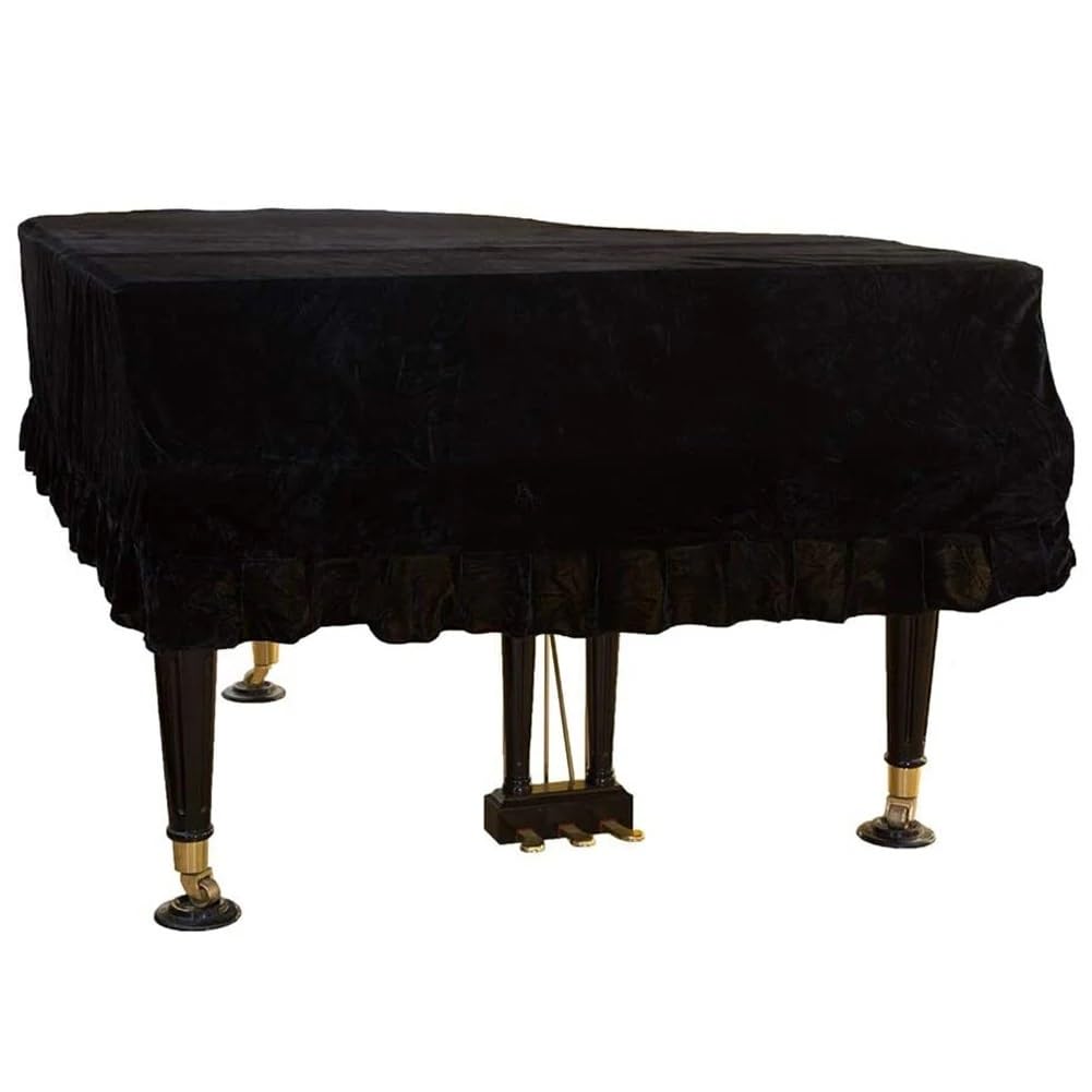 Copertina Tastiera Pianoforte 1 pezzo di copertura for pianoforte a colore solido, copertura mezzo pianoforte tridimensionale in velluto, copertura for polvere, copertura protettiva for pianoforte Pan