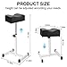 FLOLXNB Pedicure Manicure Footrest, Foot Massage Manicure Nail Beauty Stool Stand, Adjustable Height Footstool for Home Beauty Salon Spa Tattoo (Black)