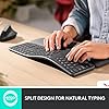Logitech Ergo K860 Wireless Ergonomic Keyboard & Lift Vertical Ergonomic Mouse, Wireless, Bluetooth or Logi Bolt USB Receiver, Quiet clicks, 4 Buttons - Graphite #3