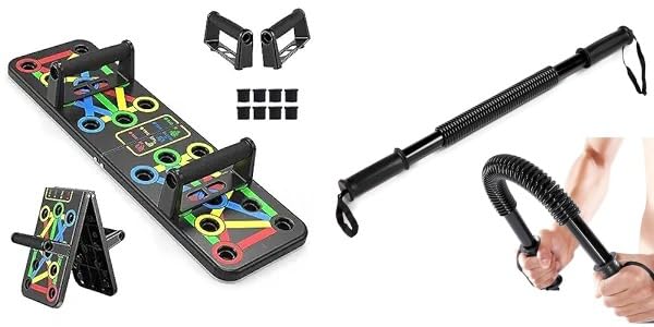 AEREX� PushUp Board for Workout 15 in 1 Foldable Pushup Board for Men & Women and Premium Iron Power Twister Bar 20 Kg (B0D17P23PS) Amazon Price History, Amazon Price Tracker