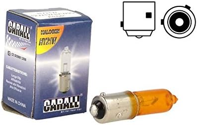 CARALL LA1278 Micro Auto Halogen Lamp H21 BAW9s HY21W 12V 21W Orange Amber Staggered Feet For Turn Light