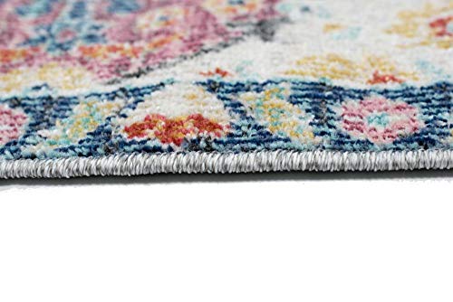 CARPETIA Teppich Outdoor Orientteppich Wohnzimmerteppich Ornamente bunt Größe 80x150 cm – Bild 7