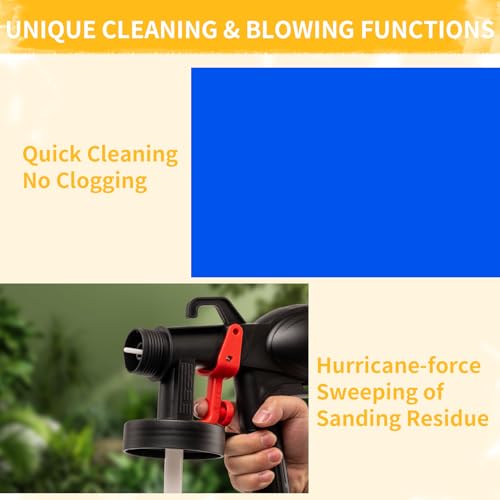 HVLP Paint Sprayer - Ultra Lightweight & Low Spray Paint Gun with 5 Nozzles & 3 Patterns for Furniture - image 7