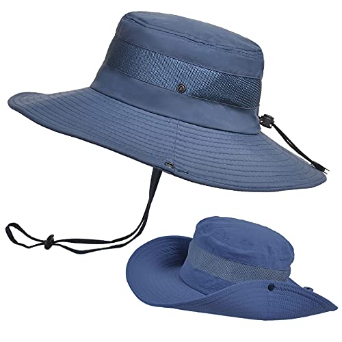 Peicees Wide Brim Boonie Hat Mens Fishing Hat Breathable Bucket Sun Hat For Fishing, Hiking, Camping, Beach #TOP1
