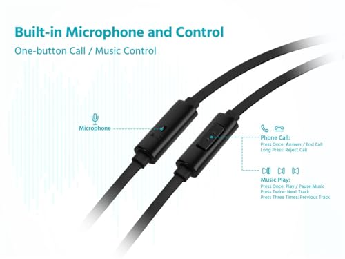 Image of Monoprice Premium USB-C Wired Earbuds with Mic for Smartphones Tablets Laptops & Gaming