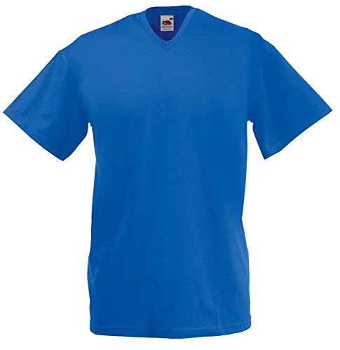 Fruit of the Loom Valueweight Scollo a V T Shirt