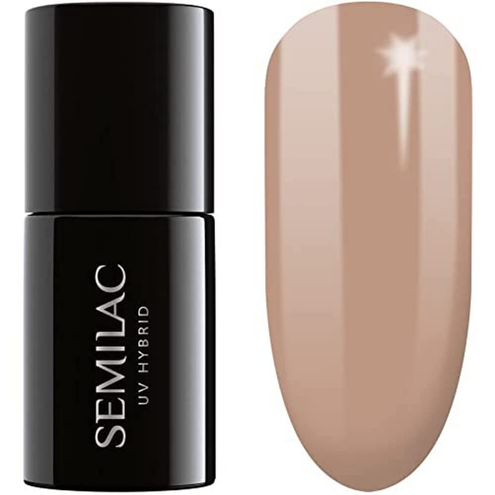 SEMILAC 138 Perfect Nude Nail UV Gel Polish | Long Lasting and Easy to Apply | Soak off UV/Led | Perfect for Home and Professional Manicure and Pedicure 7 ml