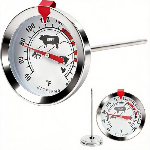 Meat Thermometer 40–220°F Large Dial Oven Grill