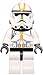 Produktbild LEGO Star Wars - Minifigur Clone Trooper (Episode 3) mit gelber Kennzeichung