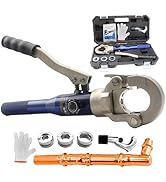 BANCHEE Hydraulic Copper Tube Fittings Crimping Tool with 1/2,3/4 and 1-inch Jaw for ProPress Cop...