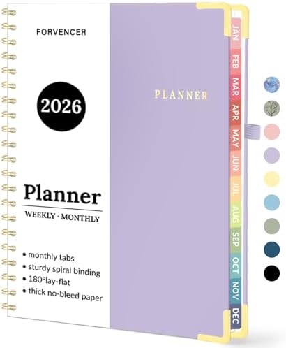 2026 Planner, Forvencer Calendar Planner Weekly and Monthly, Jan ...