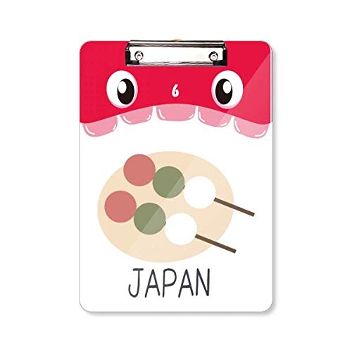 Porte-bloc traditionnel japonais A4 avec pince et plaque de support en bois