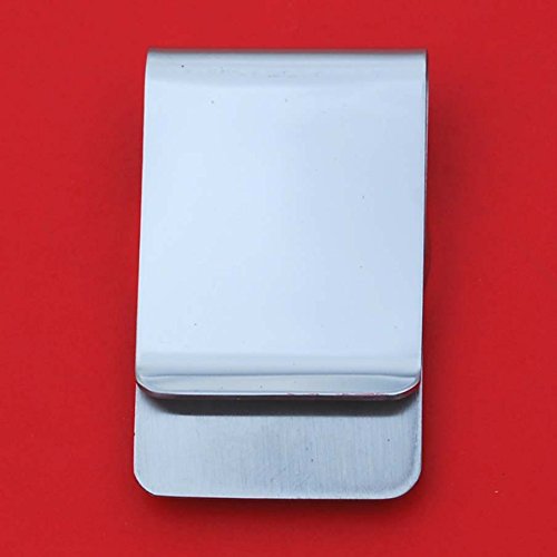 US 1950 Franklin Half Dollar 90% Silver Coin Stainless Steel Money Clip NEW - Silver Plated Coin Bezel2