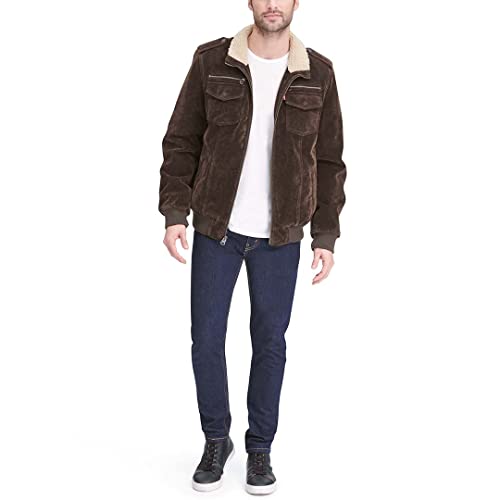 Image of Levi's Men's Vintage Deer Faux Leather Aviator Bomber (Standard and Big & Tall)