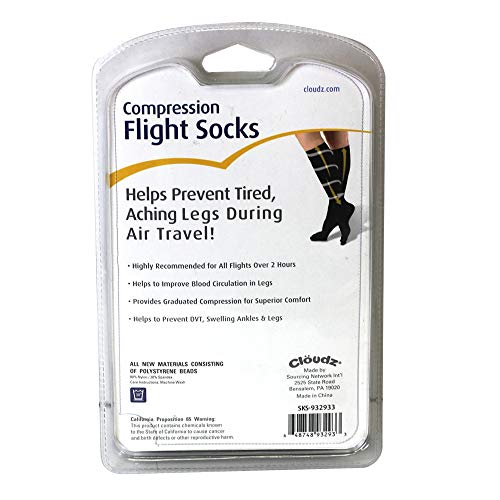Cloudz - Compression Flight Socks - Medium (Unisex) - (Men's Shoe Size 5-9, Women's Shoe Size 6-10)4