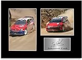 A4 (210 x 297 mm) Sebastien Loeb 9 Times World Rally Champion WRC Photo dédicacée Format A4