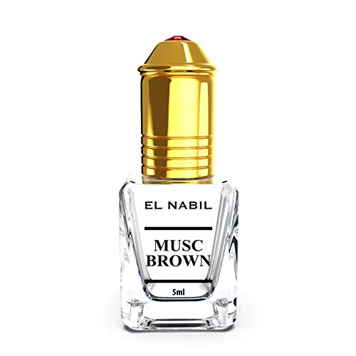 Perfume Musc Brown 5 ml – El Nabil Misk Musk Musk Musk Perfume Aceite de perfume para hombre y mujer