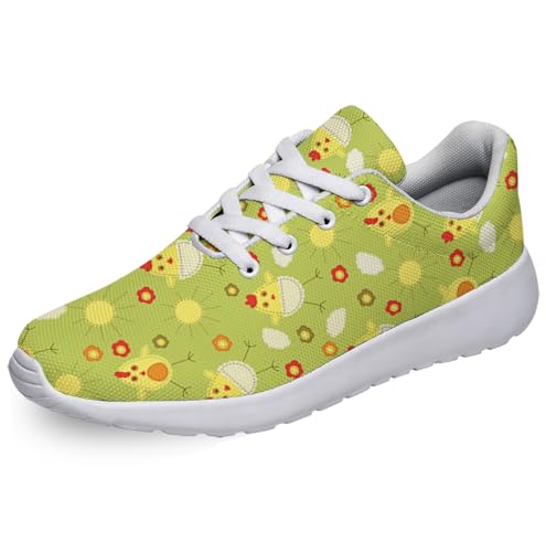 Women Men Easter Shoes Personalited 3D Print Running Shoes Athletic Tennis Sneakers White Size 7