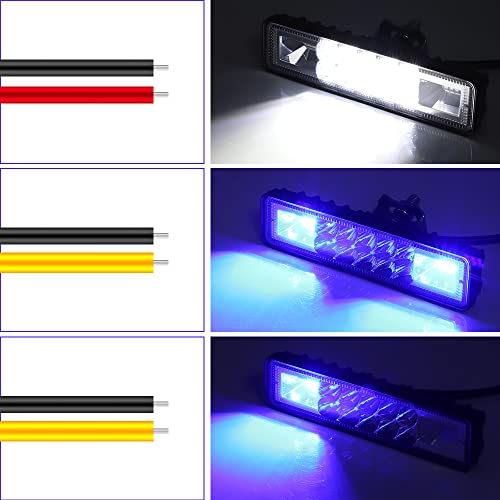 Jose2015 LU-48W-BAR-WHITE/BLUE 2Pcs 6 Inch Led Light Bar,Universal 48W Led Fog Lights thumb #5