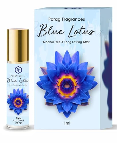 Image of Parag fragrances Unisex Alcohol Free & Long Lasting Attar Perfume Roll-On 6ml (Blue Kamal)