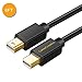CableCreation Mini DisplayPort Cable 6ft 4K@60Hz, Mini DisplayPort to Mini DisplayPort Cable Adapter, Mini DP (Not Thunderbolt) Cord Compatible MacBook Pro/Air, iMac, Surface Pro to Monitor