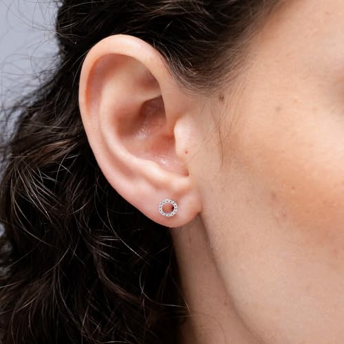 ANGARA Natural Diamond Earrings for Women | Pave-Set Diamond XO Stud Earrings in 14K Solid Gold/Platinum | April Birthday, Anniversary, Gemstone Jewellery Gift3