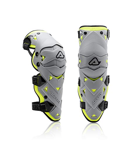 Black Friday - 60% OFF Acerbis Unisex's knee protection (GREY/YELLOW, One Size)