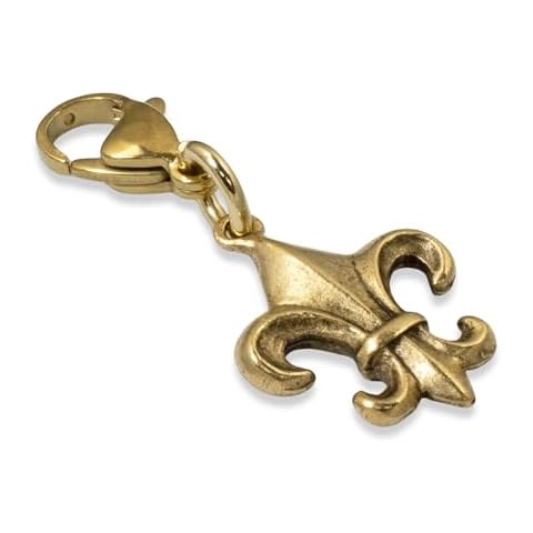 Generic Gold Fleur de Lis Clip-on Charm Cover