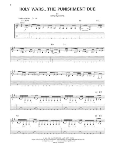 Megadeth - Rust in Peace. Solo pour Guitare. – vue 3