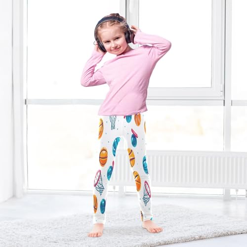 Toddler Girls Leggings Printed Yoga Pants Leggings Basketball Balls Hoop for Kids4