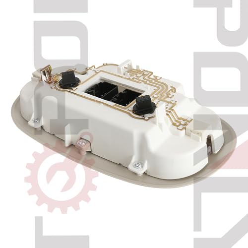 Image of Overhead Console LED Dome Map Light Lamp | Fits Ford F150 2004-2008, for Lincoln Mark LT 2006-2008 Truck | Replaces 7L3Z-18519A70-BA Interior Cab Lights with Sunroof and Rear Window Switch (Tan)
