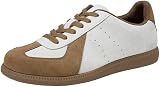 Jousen Men's Casual Shoes Retro Fashion Sneakers for Men Suede Shoes Comfortable Walking Footwear for Male (AMY5153 Brown 10)