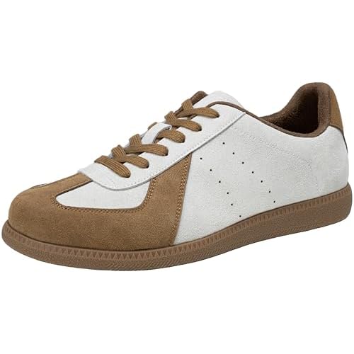 Jousen Men's Casual Shoes Retro Fashion Sneakers for Men Suede