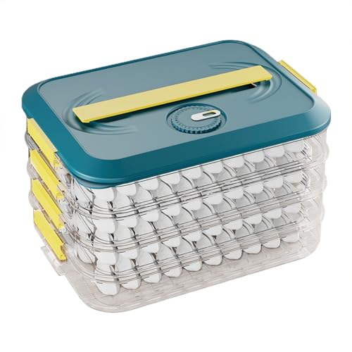 Generico Caja de - caja de almacenamiento | Contenedores para congelador para galletas, contenedor de alimentos a, caja para congelador albóndigas con tapa, contenedor