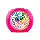 TRENDHAUS 406408 Kinderwecker, Analoger Kinder-Lernwecker mit Licht und Snooze-Funktion, Quarzwecker für Mädchen und Jungen, Pink