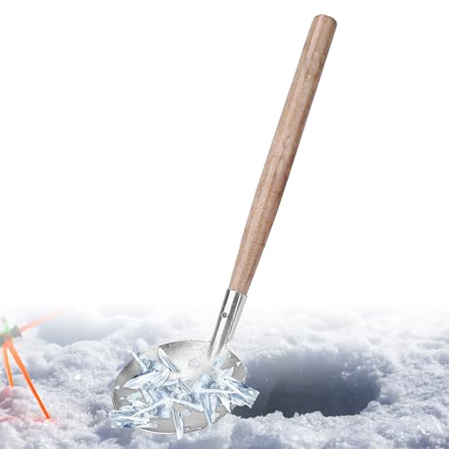 Espumadera para hielo | Mango largo para no doblarse y ahorrar esfuerzo – Herramientas de invierno para exteriores, para profesionales, aficionados, principiantes, aficionados y familiares