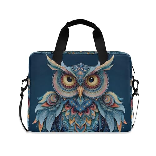 Funda maletín para portátil con diseño Búho, 13-15.6 pulg. miniatura 1