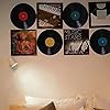 8Pcs 9in Colorful Vinyl Records Decor Wall Stickers, Album Cover Posters Vintage Record Stickers, Vintage Aesthetic 70s80s90s Rock & Roll Music Room Decor for Home Bedroom Wall Music Party Decoration #4
