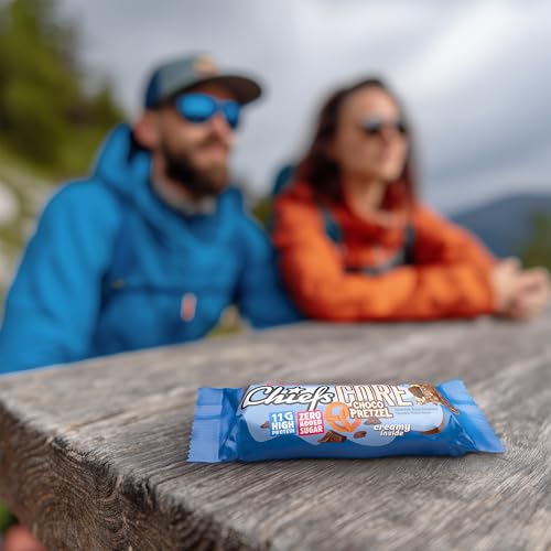 CHIEFS Creamy High Protein Riegel - süß-salziger Schokolade Brezel Geschmack - 12er Box - 11g Protein - perfekter Snack ohne Zuckerzusatz - kalorienarm & low sugar - Eiweißriegel ohne Palmöl 6