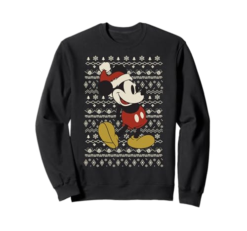 Sweat Mickey Santa Disney pull de Noël confortable et chaud