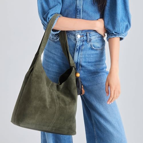 Image of The Sak Huntley Hobo Bag - Premium Leather Women's Purse for Everyday & Travel - Handbag with Shoulder Bag Straps