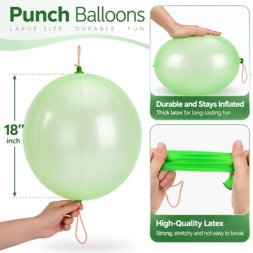 Mr. Pen- Punch Balloons, 18 Inch, 42 Pack, Thickened Neon Punching Balloon — 사진 3