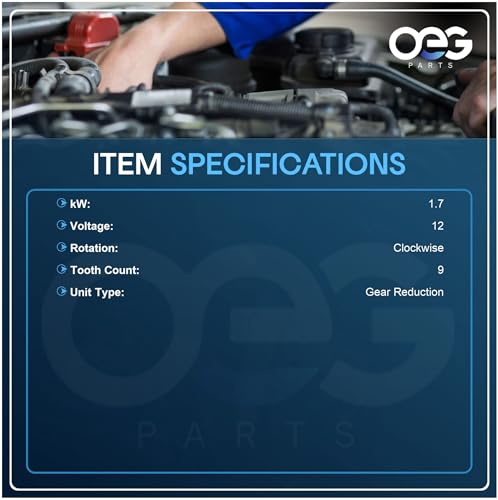 OEG Parts New Starter Compatible with BMW 650i 550i 4.8L 2006-10, 760Li 6.0L 2003-08, 745i 645Ci 545i 4.4L 2004-05, X5 4.8L 2004-10 0001109202 12410393732 12-41-7-525-293 12417537490 12-41-7-610-351 by Parts Player - Image 3