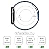 Tasikar Band Compatible with Apple Watch Band 49mm 46mm 45mm 44mm 42mm Premium Stainless Steel Metal Replacement Strap Compatible with Apple Watch Ultra 3 2 1 Series 11 10 9 8 7 6 5 4 3 SE, Blue #3