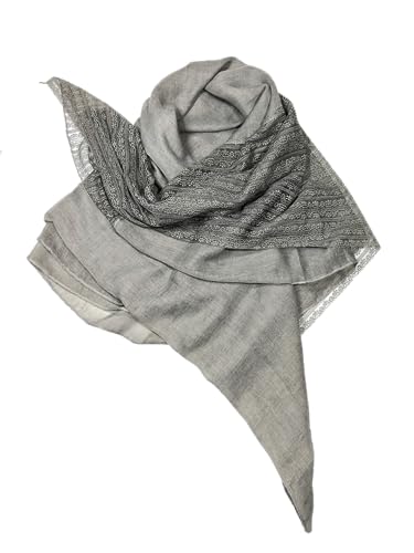 Shanlin Super Large Cotton Blend Lace Scarves for Women (76"x42")4