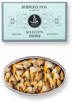 Selección 1920 Seleccion 1920-Cockles in Brine-Berberechos al Natural origen ''Rias Gallegas'' 40/50 3.91 oz (111 g.) (1 Unit)